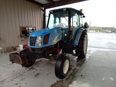 BUY NEW HOLLAND T5040 2008 TRACTOR MOWER - ROPS - RH CUT , Abingdon Auto Auction, Inc.